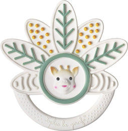 Sophie de giraf Blad Bijtring - 5-Senses Collectie - 100% natuurlijk rubber - Bijtspeelgoed baby - Vanaf 0 maanden - 10x10x1 cm - OK-Biobased - In witte geschenkdoos