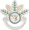 Sophie de giraf Blad Bijtring - 5-Senses Collectie - 100% natuurlijk rubber - Bijtspeelgoed baby - Vanaf 0 maanden - 10x10x1 cm - OK-Biobased - In witte geschenkdoos