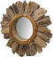 Wandspiegel Sun - ø80 cm - teak wortelhout