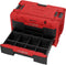 Qbrick System ONE Drawer 2 - Gereedschapskoffer 2.0 - 2 lades 29 L 587 x 380 x 340 mm - Rood
