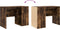 vidaXL - Bureau - Gerookt - Eiken - 102x50x75 - cm - Geperst - Hout