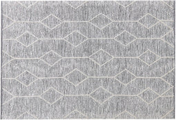 EDREMIT - Laagpolig vloerkleed - Grijs - 160 x 230 cm - Katoen