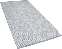 EDREMIT - Laagpolig vloerkleed - Grijs - 80 x 150 cm - Wol