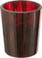 J-Line geurkaars Noa - Ruby Red - glas - rood - medium - 55U