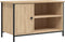 vidaXL - Tv-meubel - 80x40x50 - cm - bewerkt - hout - sonoma - eikenkleurig