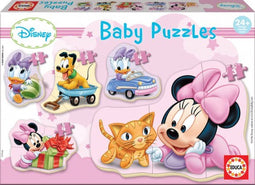 Educa Baby Minnie legpuzzel 3, 4 en 5 stukjes