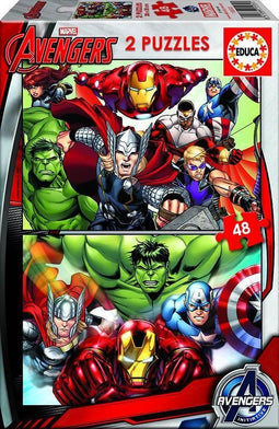 Educa - Marvel: The Avengers - 2 x 48 Puzzel stukjes