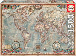 Educa - Politieke wereldkaart - 1500 stukjes