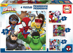 EDUCA - Puzzel - Progressieve spidey & vrienden
