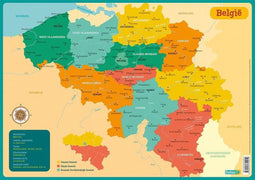Educatieve onderlegger - Kaart België