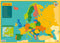 Educatieve onderlegger - Kaart Europa