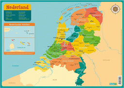 Educatieve onderlegger - Kaart Nederland