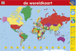 Educatieve Poster De Wereldkaart