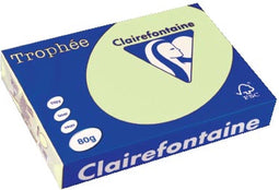 Clairefontaine Trophée gekleurd papier, A4, 80 g, 500 vel, lichtgroen