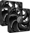Corsair iCUE Link RX140 - PWM-fans - 1.700 RPM en Zero RPM-modus - Zwart (2 stuks)