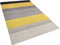AKKAYA - Laagpolig vloerkleed - Grijs/Geel - 140 x 200 cm - Wol