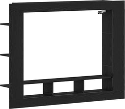 vidaXL - TV-kast - Muurbevestigd - Zwart - Eiken - 152x22x113 - cm