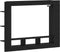 vidaXL - TV-kast - Muurbevestigd - Zwart - Eiken - 152x22x113 - cm