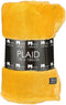 Mica Decorations Famke Fleece Plaid - L180 x B130 cm - Geel