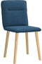 vidaXL - Eetkamerstoelen - 2 - st - stof - blauw
