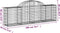 vidaXL - Schanskorven - 11 - st - gewelfd - 200x30x60/80 - cm - gegalvaniseerd - ijzer