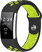 iMoshion Bandje Geschikt voor Fitbit Charge 2 / Lime - iMoshion Siliconen sport band ronde drukknoop zonder pinnetje - Zwart