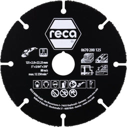 Reca Multi Cut - Doorslijpschijf HM 125x2 mm - Universeel voor hout staal kunststof (2 stuks)
