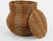 Mica Decorations Tacoma - Opbergmand - Natuurlijke uitstraling - Geel - h47xd50cm
