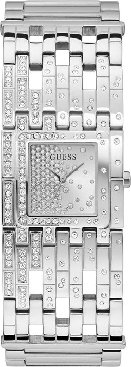 Guess Dames Horloge GW0441L1 Staal Vierkant met Zirkonia