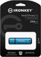 Kingston IronKey Vault Privacy 50 - USB-stick 256GB - AES 256 bits versleuteling - Blauw