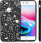 iMoshion Hoesje Geschikt voor iPhone SE (2022) / SE (2020) / 8 / 7 Hoesje Siliconen - iMoshion Design hoesje - Zwart / Fun Galaxy