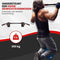TTD® Premium Pull Up Bar - Wandmontage Dip Station - Draagkracht 250KG - Zwart/Rood