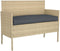 vidaXL - Ligbedkussen - Anthraciet - 110x40x8 - cm - Oxford - Stof