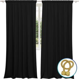 Somnifiq - Gordijn - 98% Verduisterend - Zwart - 150x250 cm