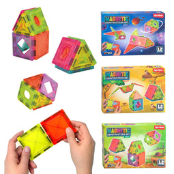 Magnetic Construction Set 12 dlg. 51210Z - 2D- en 3D-constructies - 12 panelen (12 dlg.)