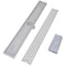 vidaXL - Douchegoot - rechthoekig - 1030x140 - mm - roestvrij - staal