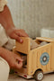 Little Dutch Kiepwagen - Houten vrachtwagen met werkende kiepbak - Geel (2 stuks)