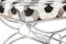 Kruk DKD Home Decor 53 x 40 x 43 cm Zilverkleurig Zwart Staal Wit