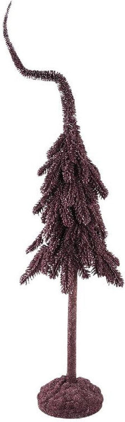 PTMD Decoratieve Kerstboom Dorenda - 25x25x120 cm - Polyester - Paars