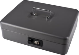 Geldkist pavo cijferslot 300x240x90mm donkergrijs | 4 stuks