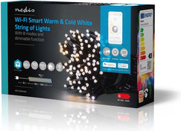 Nedis SmartLife - Kerstverlichting - Wi-Fi - Warm tot Koel Wit - 100 LED's - 10.0 m