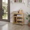 Woltu Schoenenrek 4 Lagen - Bamboe Naturel - 68 x 26 x 68,5 cm