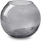 Bolvaas met ringen 'janine' smoke h12,5 d15 cm