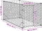 vidaXL - Hondenkennel - voor - buiten - met - deur - 2x1x1 - m - gegalvaniseerd - staal