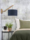 GOOD&MOJO Wandlamp Andes - Bamboe/Blauw - 50x32x45cm - Binnen Scandinavisch,Bohemian