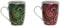 Kop met theefilter Home ESPRIT Groen Turkoois Kastanjebruin Lila Modern 340 ml (2 Stuks)