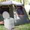 Coast Draagbaar Kampeertoilet - Afneembare 20L Watertank - Spoelpomp - 45 x 40 x 42 cm - Grijs