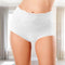 Figuur corrigerende slip - shapewear ondergoed - dames slips set van 2 - wit l/xl