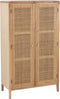 J-Line kast 2 Deuren Paulownia - rotin - naturel