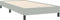 vidaXL - Boxspring - zonder - matras - fluweel - lichtgrijs - 80x220 - cm
